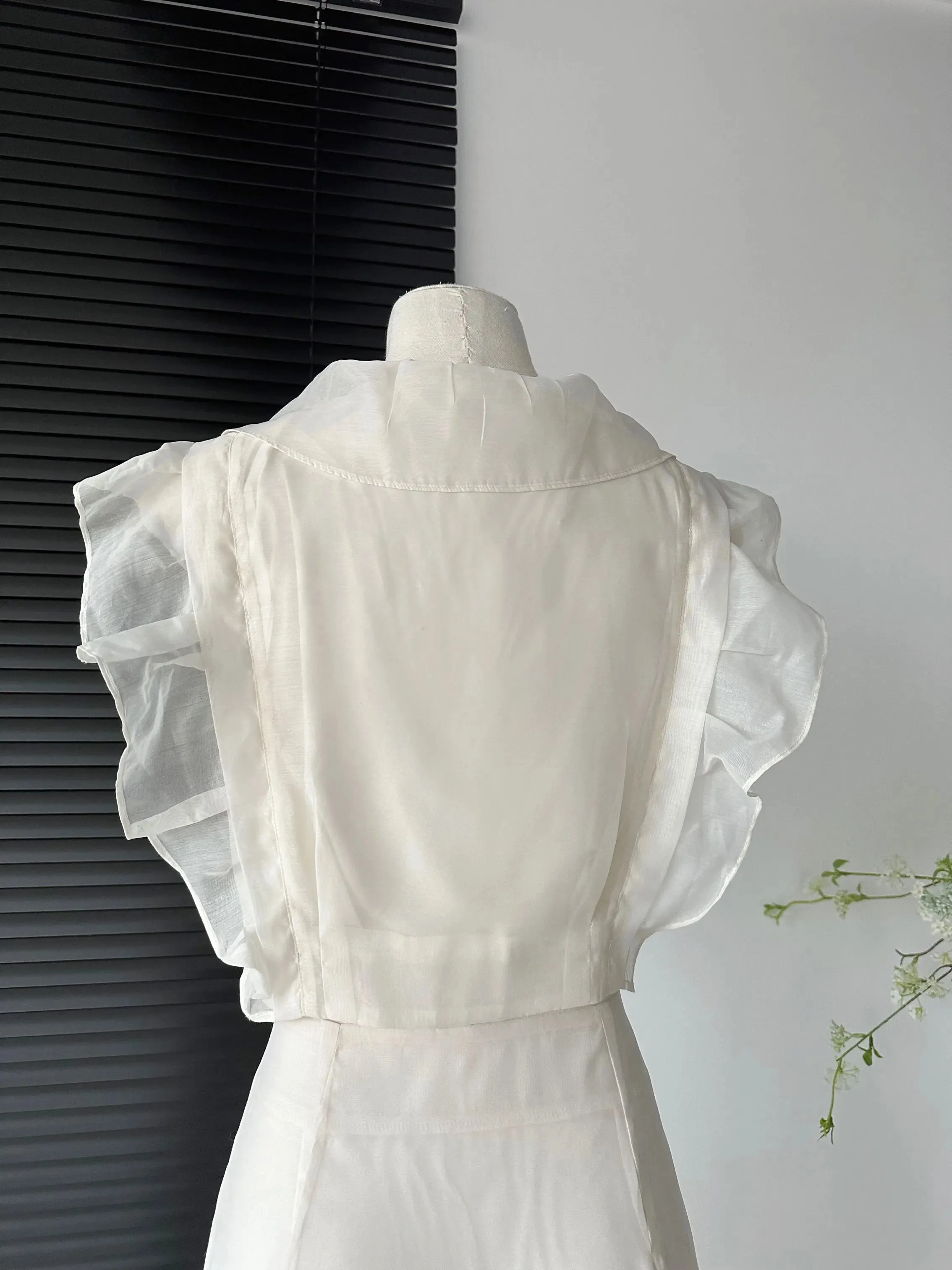 Aiertu White Suit With Square Mid-length Skirts Cute Sets Women Casual Women's Aesthetics Dress Outfits Top Skirt