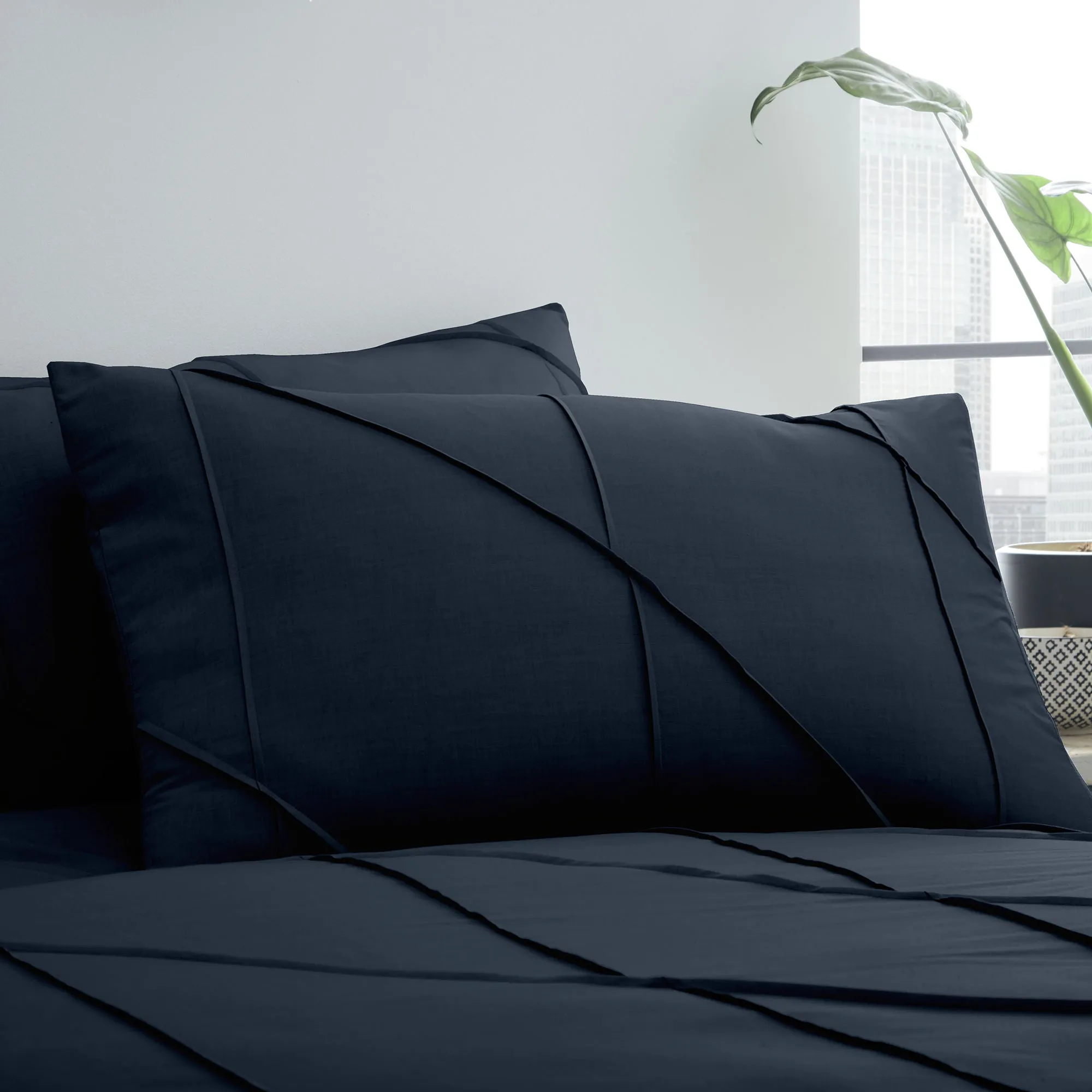 Dart Duvet Cover Set by Serene in Navy