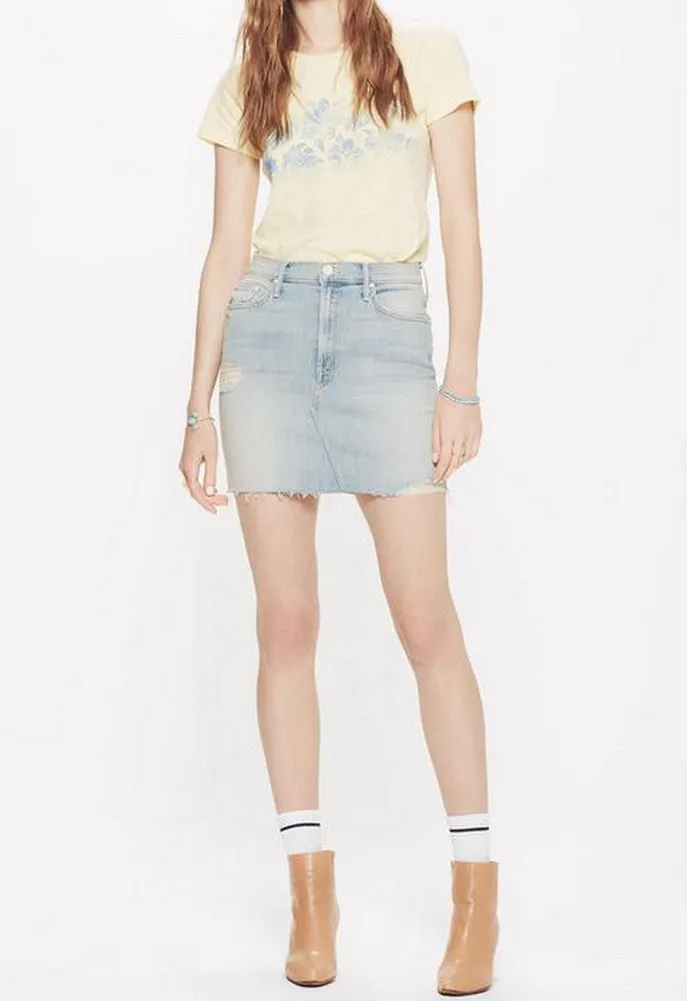 MOTHER The Sacred Mini Fray Skirt